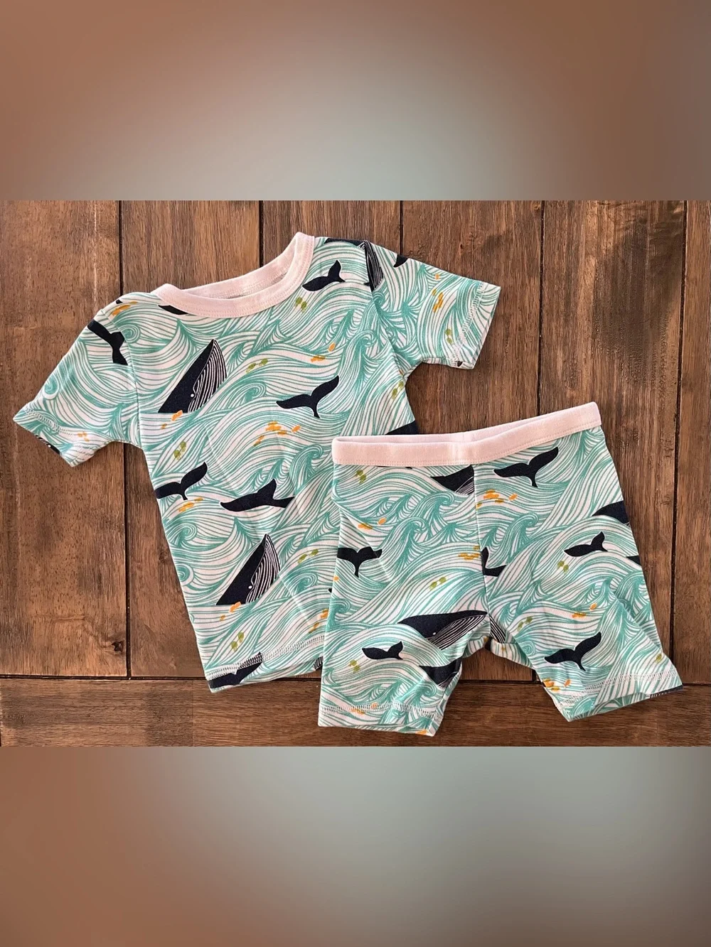 Tea Collection Whale Print Toddler Pajama